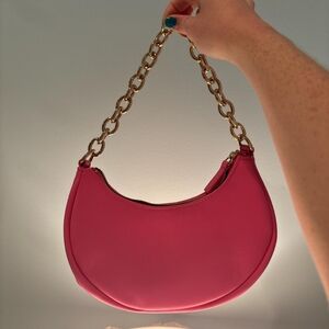 H&M hot pink shoulder purse